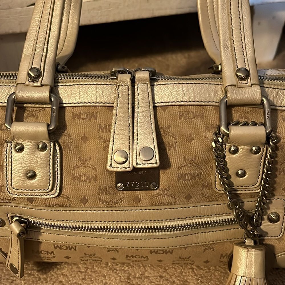 MCM MUNCHEN FABRIC SATCHEL - Picture 7 of 14